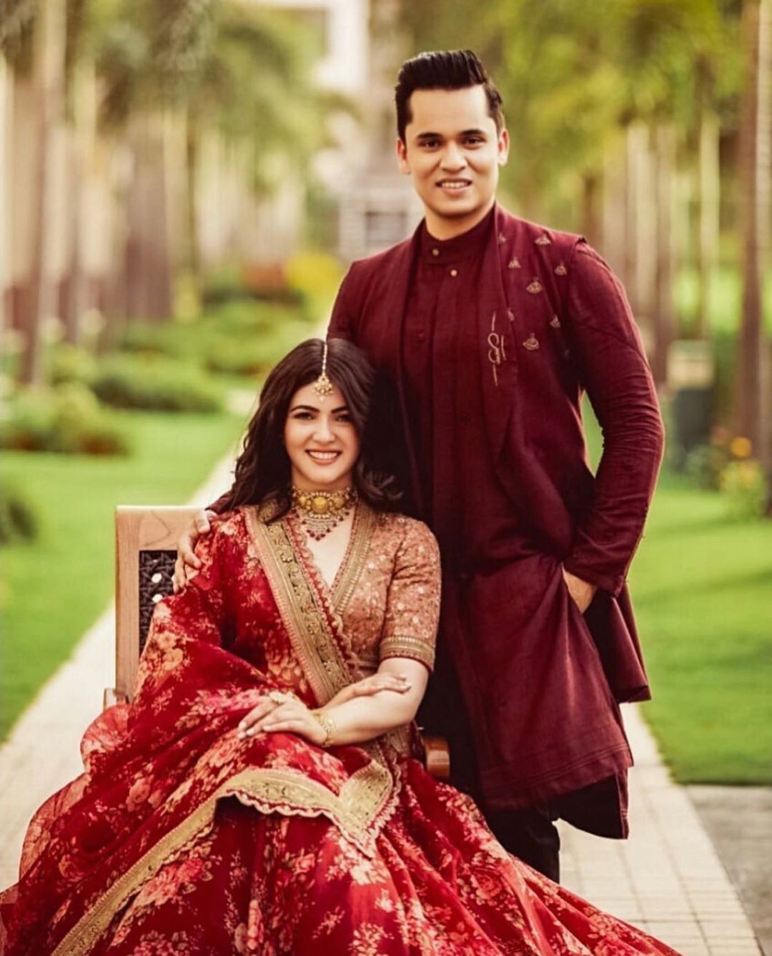 Engagement dress store for indian couple